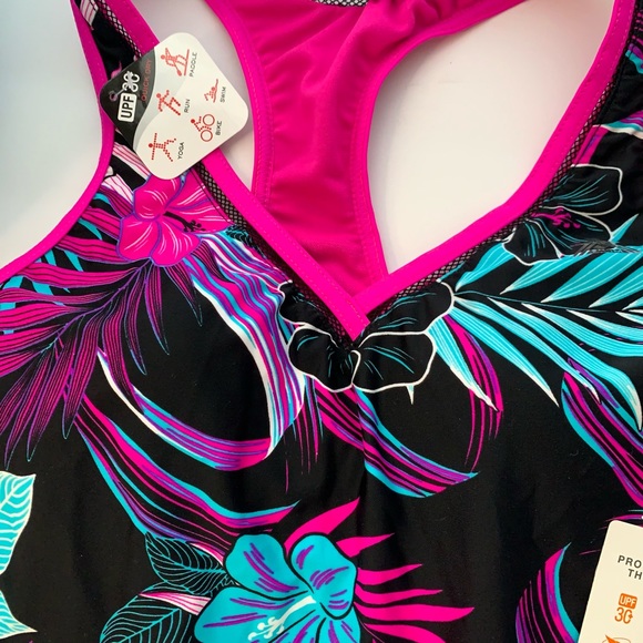 ZeroXposur Mesh Action floral Tankini XS, M - Picture 4 of 14